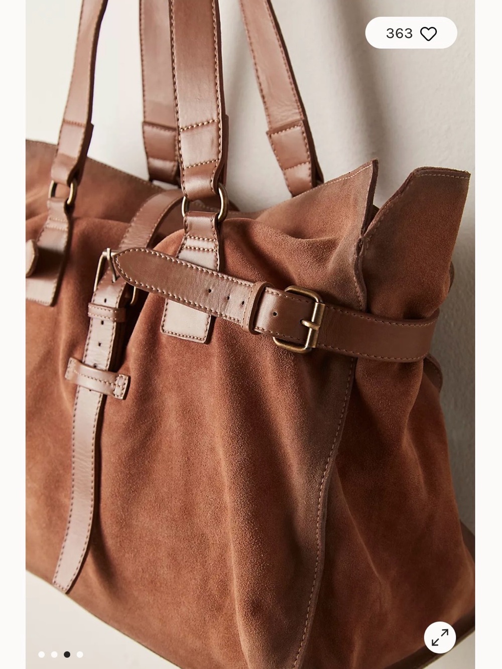 Free People Wild Thing Suede Tote - Picture 3 of 13